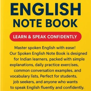 Spoken English Note Book – Learn & Speak Confidently